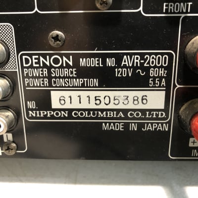 Denon AVR-2600 Receiver HiFi Stereo 5.1 Channel Budget Audiophile Phono Japan image 6