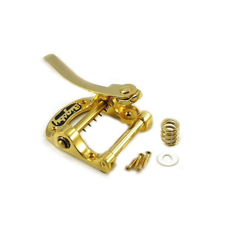 180-0495-503 Left-Handed Bigsby Gold USA B5 Vibrato Tailpiece | Reverb