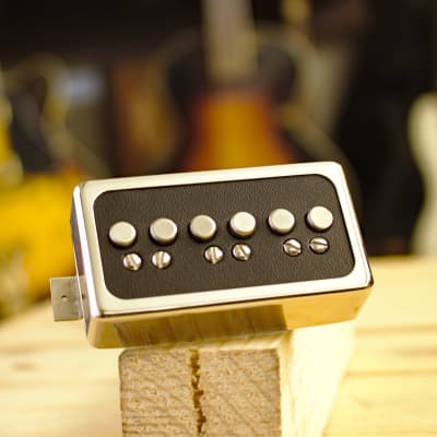 Mr.2000HB Dearmond style single coil  in standard  Humbucker size  for Hollow Body with Leather Top image 2