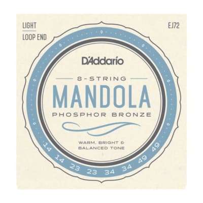 D'Addario Phosphor Bronze Mandola Strings; 14-49 loop end image 1