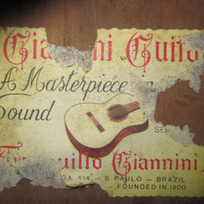 Vintage 1960s Giannini Classical Guitar - Natural - Killer Tone image 7