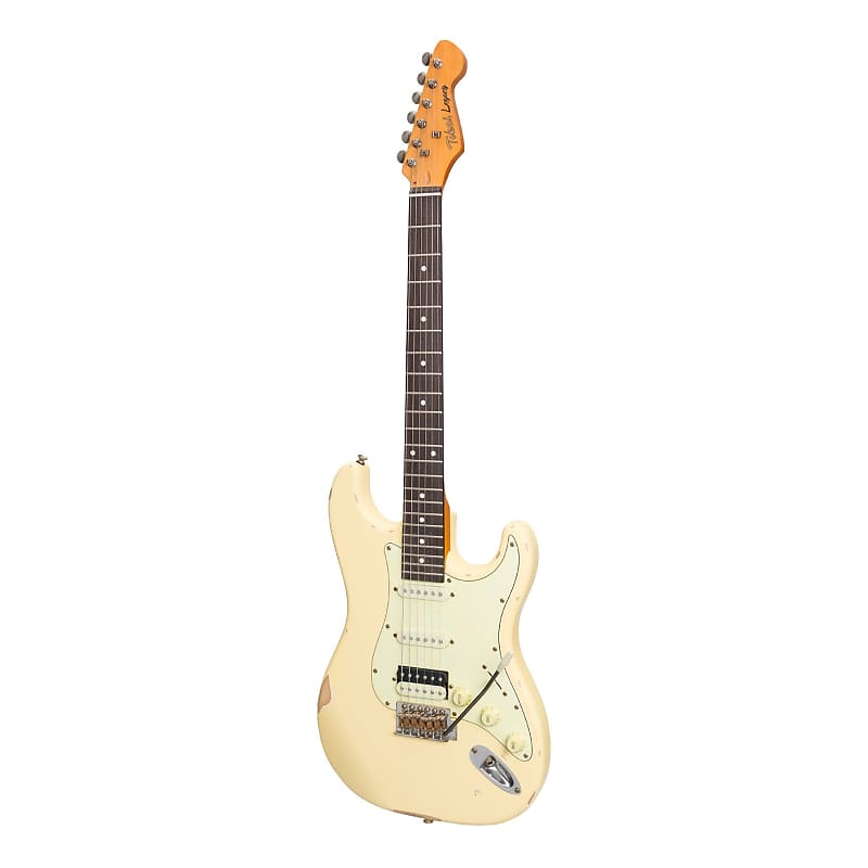 Tokai 'Legacy Series' ST-Style HSS 'Relic' Electric Guitar (Cream) image 1