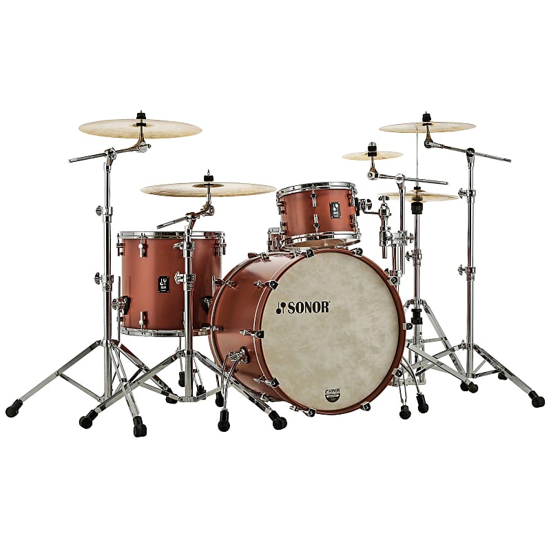 Sonor SQ1 22"/12"/16" Satin Copper Brown image 1