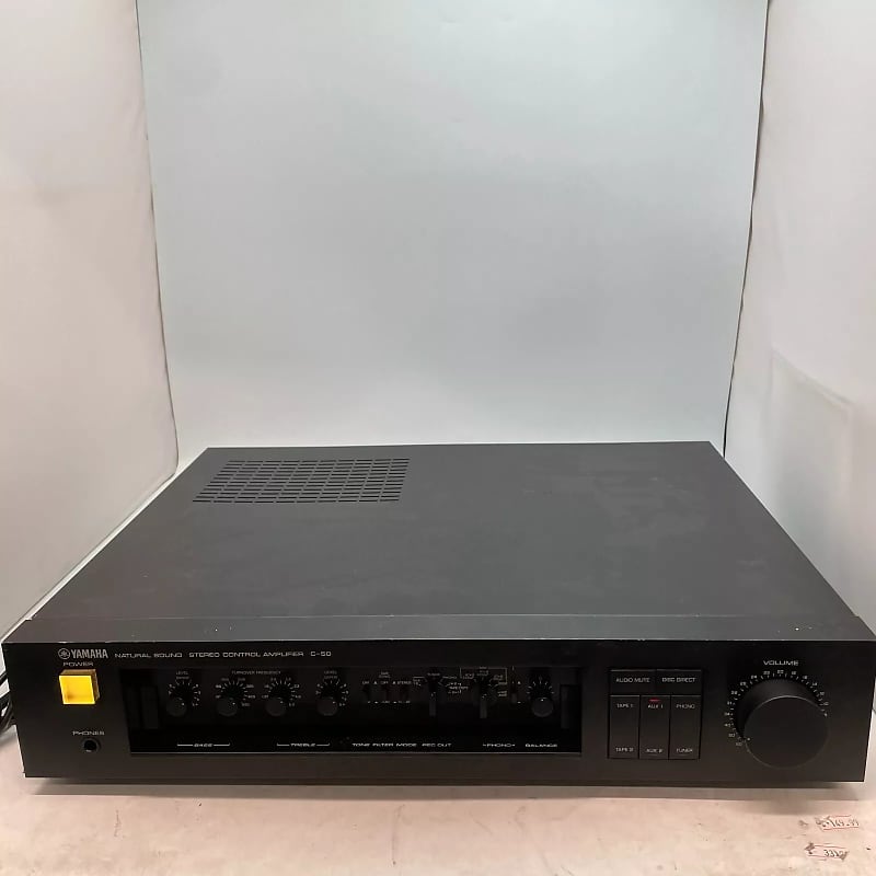 Yamaha C50 Stereo Preamplifier FOR PARTS ONLY NON FUNCTIONAL  			