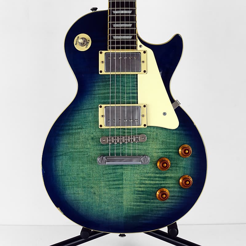 2002 Epiphone Les Paul Standard Limited Edition Blue Green