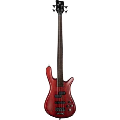 Warwick Pro Series Streamer LX 4 String Bass - Burgundy Red Transparent Satin image 2