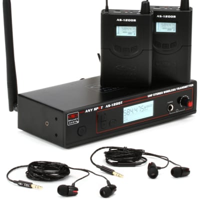 Galaxy Audio AS-1200-2D Wireless In-ear Monitor System - D Band for Live Sound and Front of House image 1