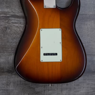 AIO S4 Left-Handed Electric Guitar - Sunburst (Mint Pickguard) w/ Gator GC-Electric-A Case image 9