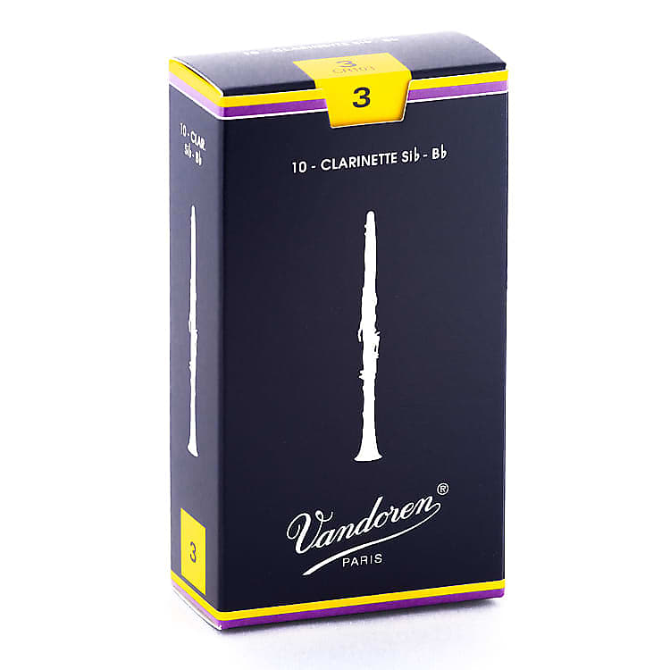 Vandoren CR103 Traditional Bb Clarinet Reeds - Strength 3 (Box of 10) image 1