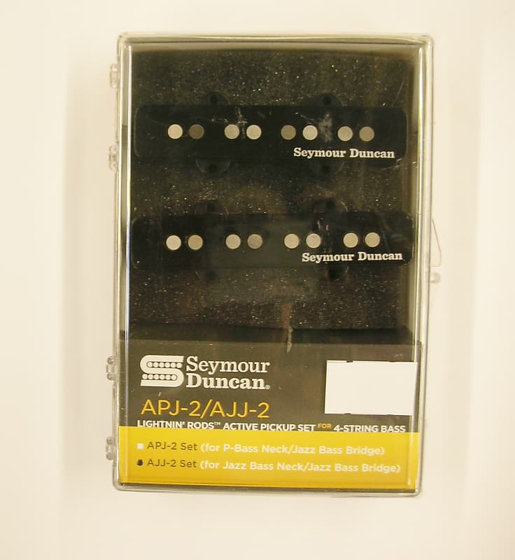 Seymour Duncan 11406-07 Basslines APJ/AJJ-2 Lightnin Rods Active Pickup Set 4 String Jazz Bass image 1