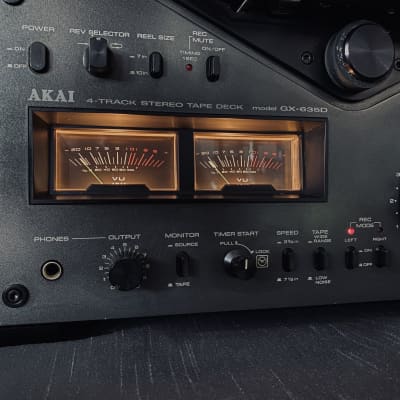 Akai GX-635D Reel-to-Reel Tape Recorder Black w/ Manual image 5