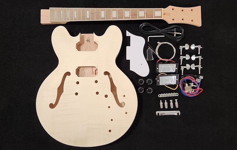 ES-335 Style Semi-Hollow Body DIY Guitar Kit by Budreau Guitars image 1