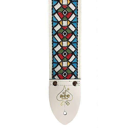 Ace Vintage Reissue Guitar Strap - Stained Glass image 1