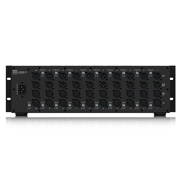 Midas L10 Legend 10-Slot Rackmount 500 Series Chassis image 2