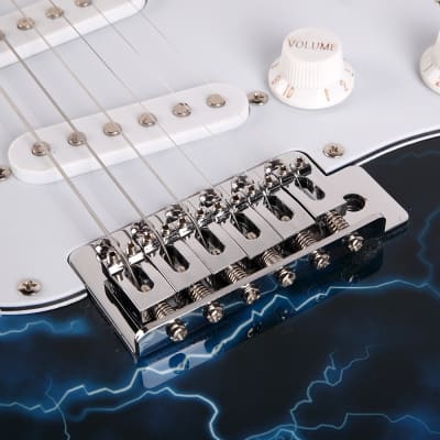 Glarry GST-E Rosewood Fingerboard Electric Guitar - Black image 7
