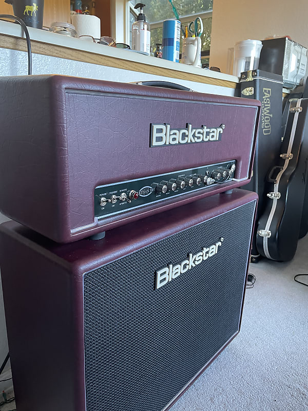 Blackstar Artisan 30h and 2-12 cabinet 2018 Burgundy | Reverb