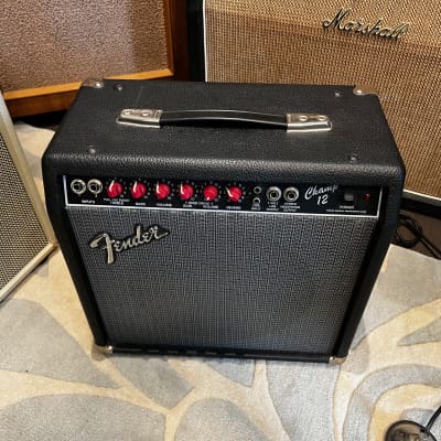 Vintage 1980s Fender Champ 12 1x12 tube guitar amp combo with cover image 7