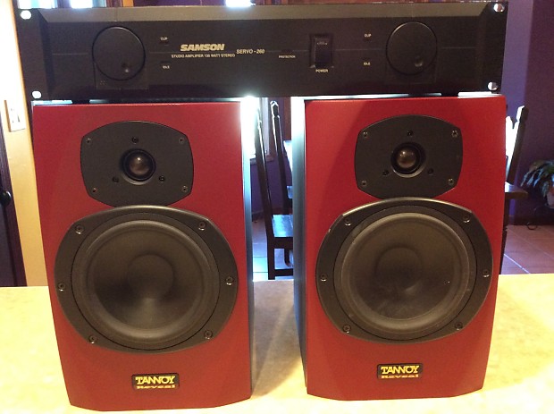 Tannoy Reveal 6 Passive Studio Monitors with Samson Amplifier