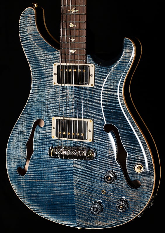 PRS Wood Library Hollowbody II Piezo Faded Whale Blue 10 Top