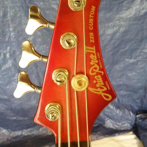 Aria Pro II ZZ Custom bass 1984 Amber Red image 8