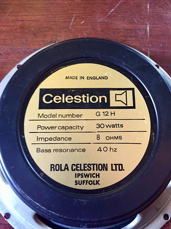 celestion G12H ENCORE（英国製）8 blackwing-