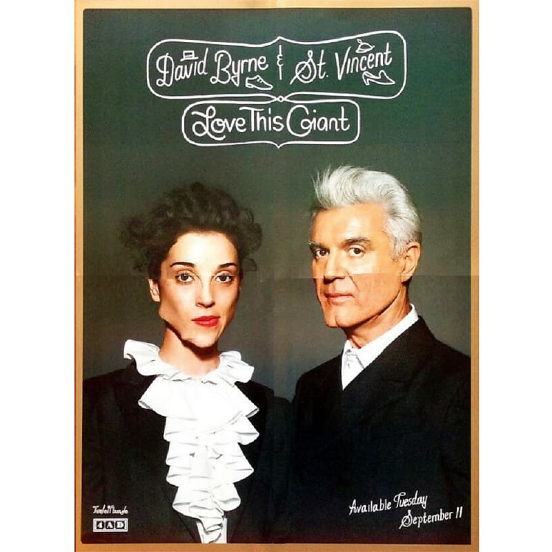 David Byrne & St Vincent Love This Giant Ltd Ed New HUGE RARE Tour