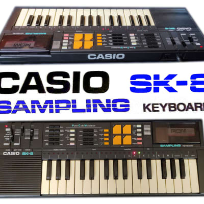 Casio SK-8 - 32-Key Sampling Keyboard, 1987, WITH Power Supply