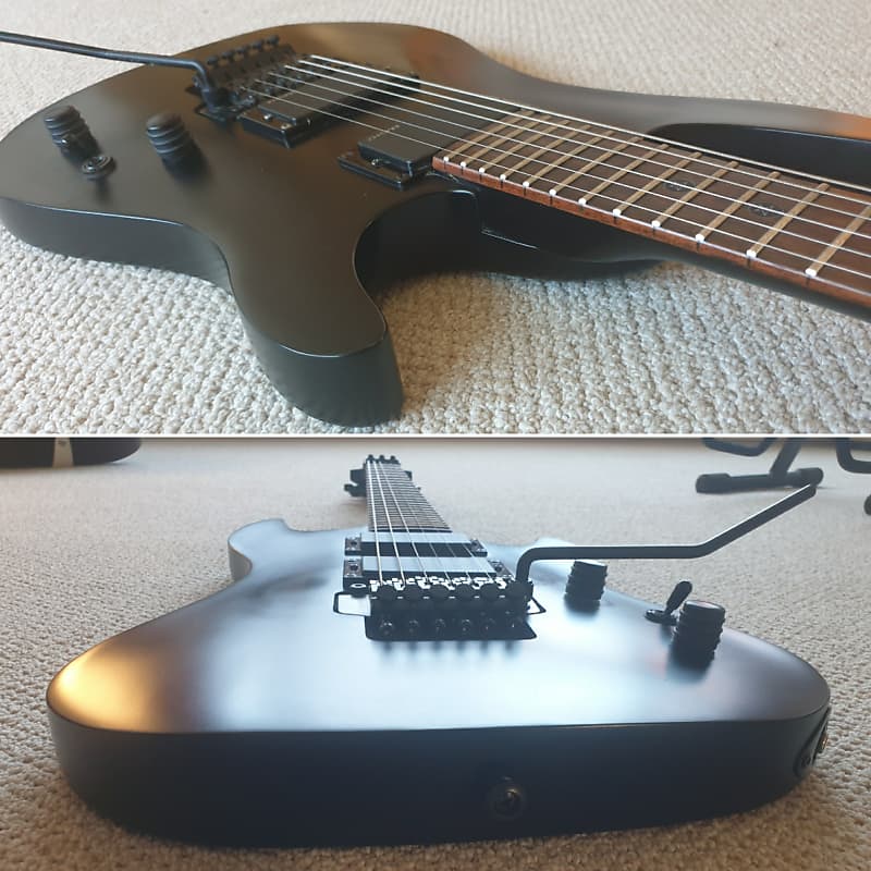 Cort EVL K4 2007 Pentagram Inlays - Satin Black - Electric