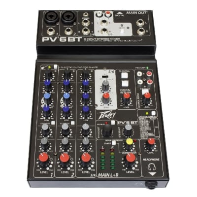 PV® 6BT Compact Mixer 6 Channel w/Bluetooth image 2