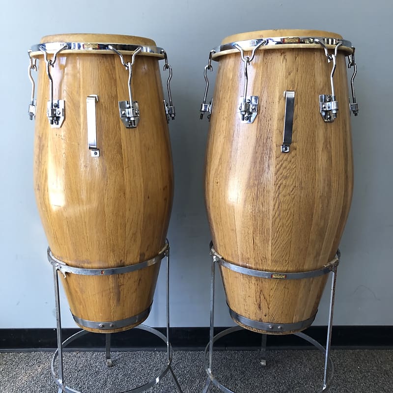 コンガ　ビンテージ　VALJE DRUMS？ Vintage 1960s Original Valje Conga and Quinto Hand Drum pair