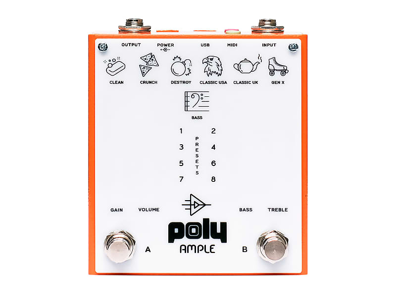 Poly Effects Ample Amp Simulator Pedal Reverb Canada
