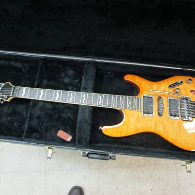 2003 Ibanez S 470 DX QM Electric Guitar (Natural) w/ Original Case-Beautiful! for sale