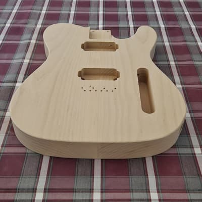 Woodtech Routing - 2 pc Alder - Double Humbucker Telecaster Body - Unfinished image 3