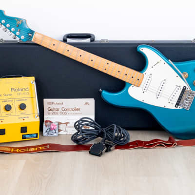 1982 Roland G-505 Guitar Synthesizer Controller, GR-100 Synthesizer w/ Case & Cable