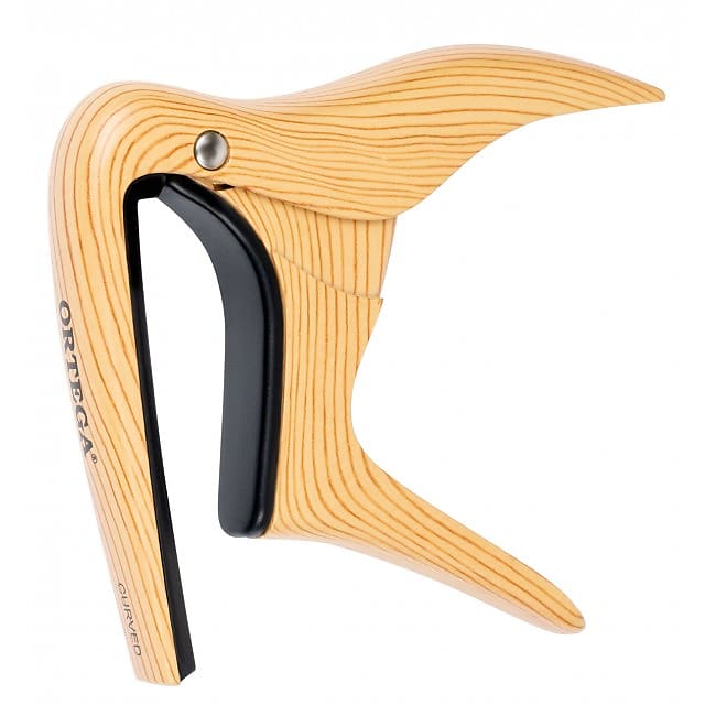 ORTEGA OCAPOCV-MAD One Touch Curved Kapodaster für Western/E-Gitarre, ahorn image 1