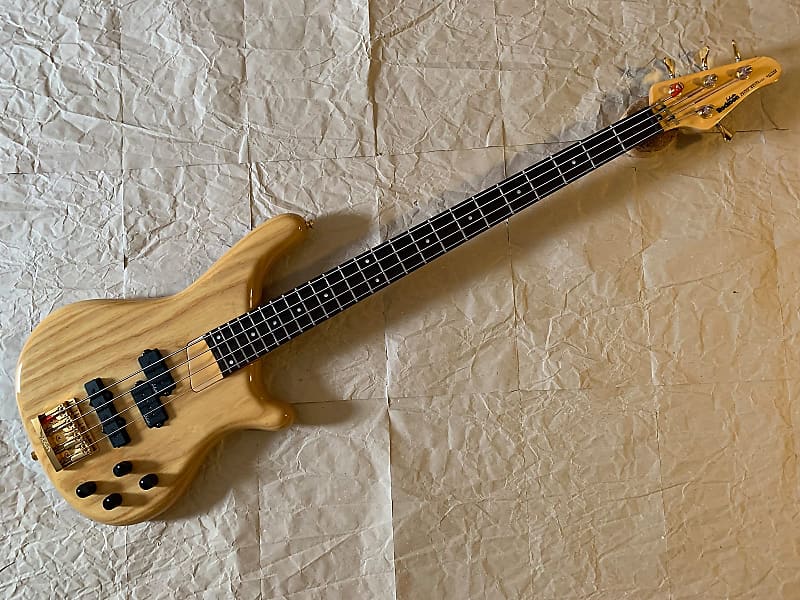 Rockoon Schaller RB-61PJ Bass guitar 1989 - Natural 2p Ash body Kawai made  in Japan German Hardware EC