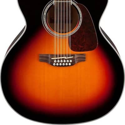 Takamine GJ72CE-12 Jumbo Acoustic-Electric Guitar Brown Sunburst image 2