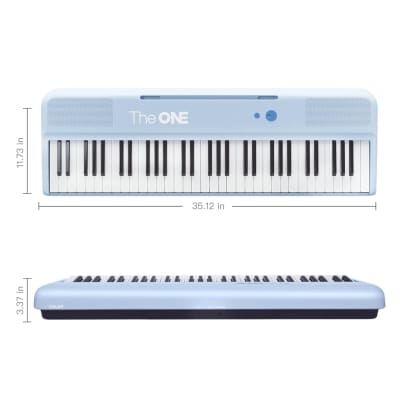 Smart Keyboard Color 61 Lighted Keys Piano Keyboard, Music Keyboard For Beginners With 256 Tones, 64 Polyphony, Built-In Led Lights And Free Apps (Blue) image 6