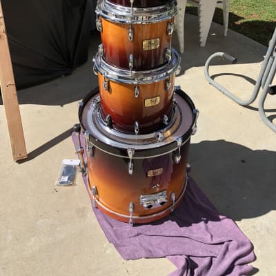 Pearl Session Custom SMX Maple Drums 22, 10, 12, & 14 Vintage Fade | Reverb