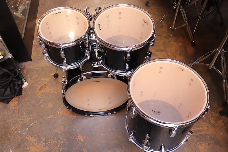 Sonor 4pc Force 507 Drum Set Black | Reverb
