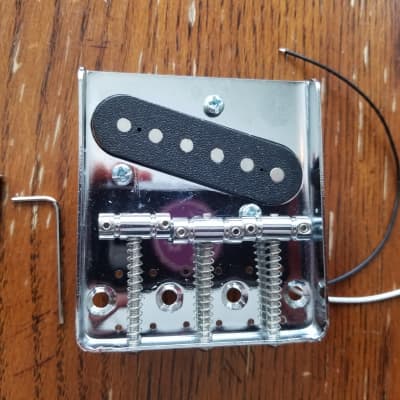 Bridge Assembly with Pickup for Fender Telecaster Style | Reverb