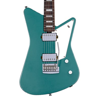 Sterling by Music Man Mariposa Electric Guitar - Dorado Green image 3