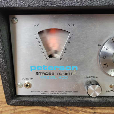 1967 Peterson Model 400 Strobe Tuner with Astatic mic image 2