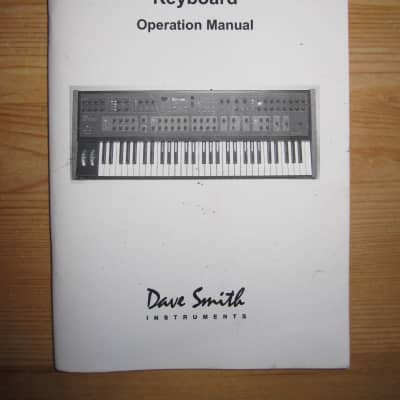 2009 owners manual Sequential Poly Evolver synthesizer Dave Smith Instruments