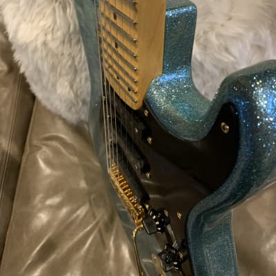 Fender Crazy Rare-Custom Shop  7 String Stratocaster 'Alex Gregory' Blue Sparkle image 9