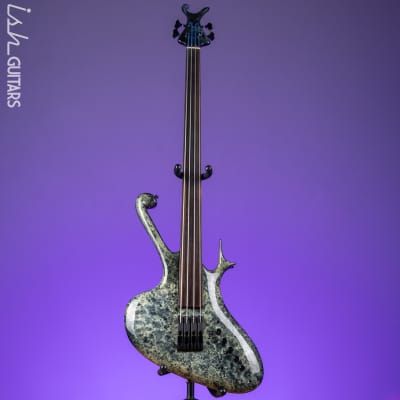 2002 Ritter Raptor Fretless 4-String Bass Marble image 2