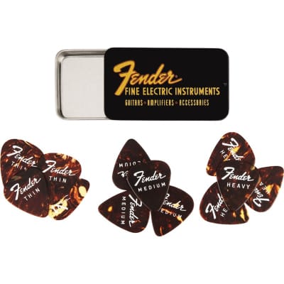 Fender Fine Electric Pick Tin - 12 Pack for sale