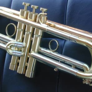 Heavy larger 5 5/8" Bell Rose Brass Trumpet Full Engrave image 3
