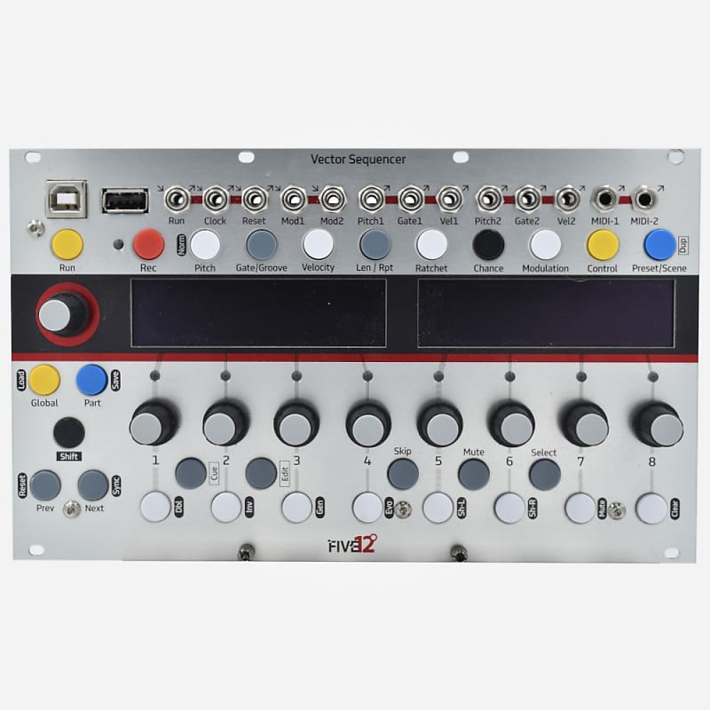 Used Five12 VECTOR Sequencer Eurorack MultiChannel Reverb