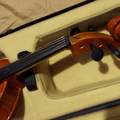 Rothenburg Stradivarius Copy Sized 4/4 violin, Germany, Vintage, with case & bow image 9